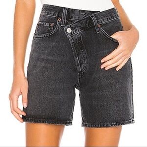 Agolde Dark Wash Jean Shorts